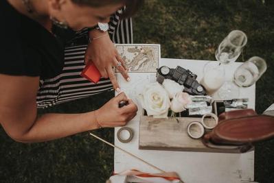 Masking tape decoration mariage